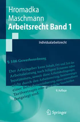 Hromadka / Maschmann |  Arbeitsrecht Band 1 | eBook | Sack Fachmedien