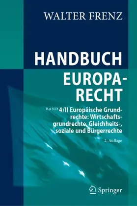 Frenz |  Handbuch Europarecht | Buch |  Sack Fachmedien