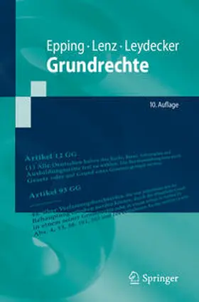Epping / Lenz / Leydecker | Grundrechte | E-Book | sack.de