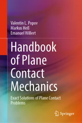 Popov / Heß / Willert |  Handbook of Plane Contact Mechanics | eBook | Sack Fachmedien