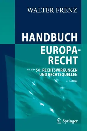 Frenz |  Handbuch Europarecht | Buch |  Sack Fachmedien