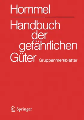 Holzhäuser |  Handbuch der gefährlichen Güter. Gruppenmerkblätter | Buch |  Sack Fachmedien
