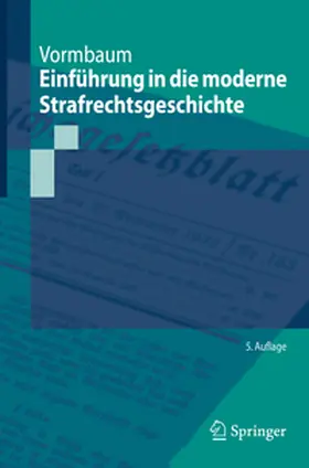 Vormbaum | Einführung in die moderne Strafrechtsgeschichte | E-Book | sack.de