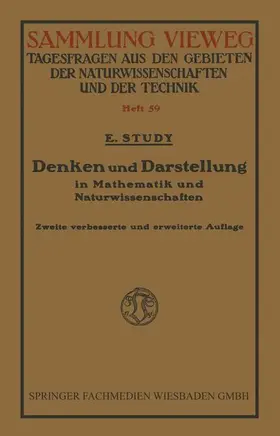 Study |  Denken und Darstellung in Mathematik und Naturwissenschaften | Buch |  Sack Fachmedien