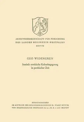 Widengren |  Iranisch-semitische Kulturbegegnung in parthischer Zeit | Buch |  Sack Fachmedien