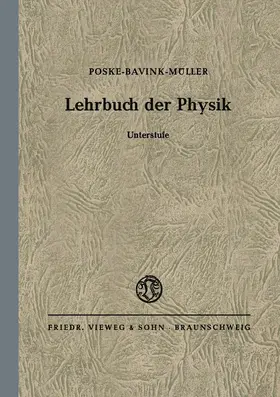 Poske |  Lehrbuch der Physik | Buch |  Sack Fachmedien