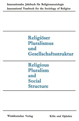 Matthes |  Religiöser Pluralismus und Gesellschaftsstruktur | Buch |  Sack Fachmedien