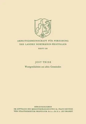 Trier |  Wortgeschichten aus alten Gemeinden | Buch |  Sack Fachmedien