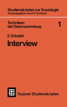 Erbslöh | Techniken der Datensammlung 1 | E-Book | sack.de