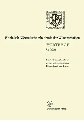 Dassmann |  Paulus in Frühchristlicher Frömmigkeit und Kunst | Buch |  Sack Fachmedien