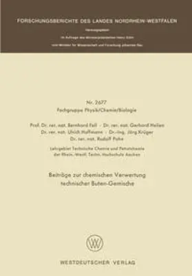 Fell |  Beiträge zur chemischen Verwertung technischer Buten-Gemische | eBook | Sack Fachmedien