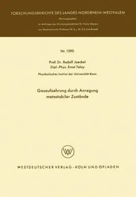 Jaeckel | Gasaufzehrung durch Anregung metastabiler Zustände | E-Book | sack.de