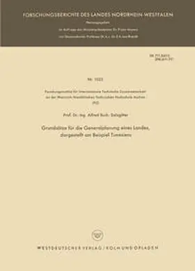 Buch | Grundsätze für die Generalplanung eines Landes, dargestellt am Beispiel Tunesiens | E-Book | sack.de