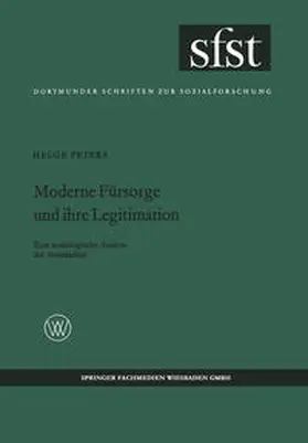 Peters |  Moderne Fürsorge und ihre Legitimation | eBook | Sack Fachmedien