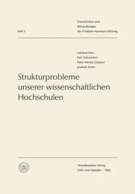 Hess |  Strukturprobleme unserer wissenschaftlichen Hochschulen | eBook | Sack Fachmedien