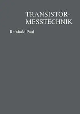 Paul |  Transistormeßtechnik | eBook | Sack Fachmedien