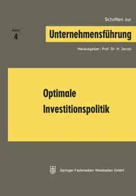 Jacob |  Optimale Investitionspolitik | eBook | Sack Fachmedien