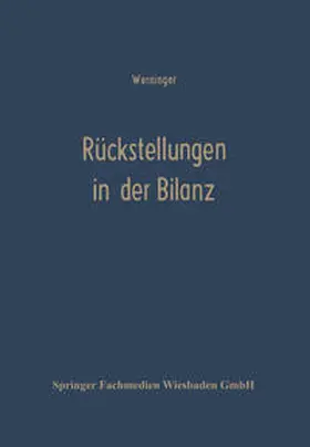 Werninger | Rückstellungen in der Bilanz | E-Book | sack.de