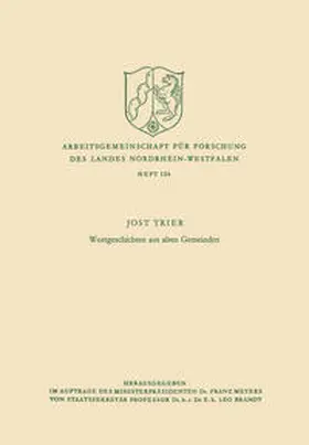 Trier |  Wortgeschichten aus alten Gemeinden | eBook | Sack Fachmedien