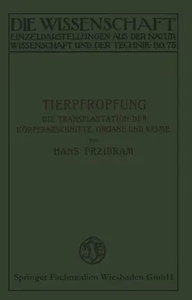 Przibram |  Tierpfropfung | Buch |  Sack Fachmedien