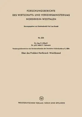 Alberti | Über das Problem Hartbrand - Weichbrand | Buch | 978-3-663-03271-7 | sack.de