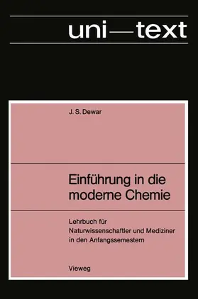 Dewar |  Einführung in die moderne Chemie | Buch |  Sack Fachmedien