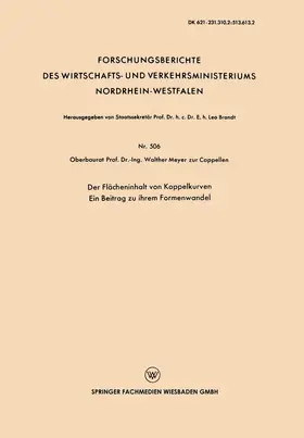 Meyer zur Capellen |  Der Flächeninhalt von Koppelkurven | Buch |  Sack Fachmedien