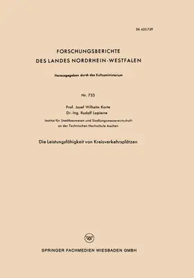 Korte |  Die Leistungsfähigkeit von Kreisverkehrsplätzen | Buch |  Sack Fachmedien