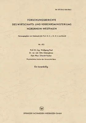 Paul |  Ein Ionenkäfig | Buch |  Sack Fachmedien
