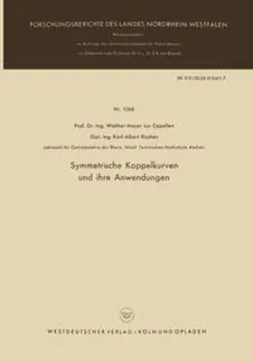 Meyer zur Capellen | Symmetrische Koppelkurven und ihre Anwendungen | E-Book | sack.de