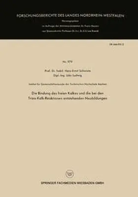 Schwiete | Die Bindung des freien Kalkes und die bei den Trass-Kalk-Reaktionen entstehenden Neubildungen | E-Book | sack.de