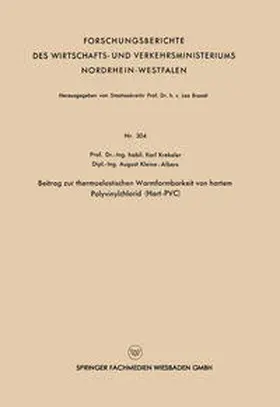 Krekeler | Beitrag zur thermoelastischen Warmformbarkeit von hartem Polyvinylchlorid (Hart-PVC) | E-Book | sack.de