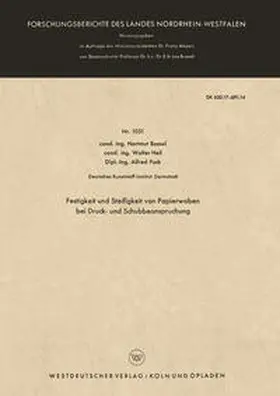 Bossel |  Festigkeit und Steifigkeit von Papierwaben bei Druck- und Schubbeanspruchung | eBook | Sack Fachmedien