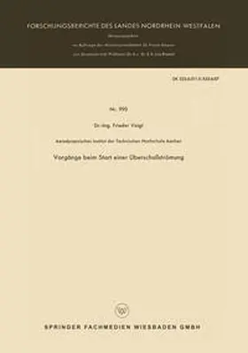 Voigt | Vorgänge beim Start einer Überschallströmung | E-Book | sack.de
