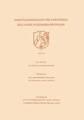 Bollenrath |  Zur Entwicklung warmfester Werkstoffe. Stand spektralanalytischer Prüfverfahren und Folgerung für deutsche Verhältnisse | eBook | Sack Fachmedien