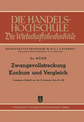 Boor | Zwangsvollstreckung Konkurs und Vergleich | E-Book | sack.de
