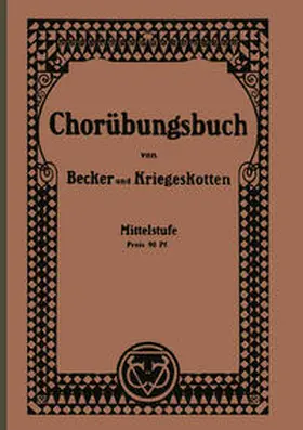 Becker |  Chorübungsbuch für höhere Mädchenschulen | eBook | Sack Fachmedien