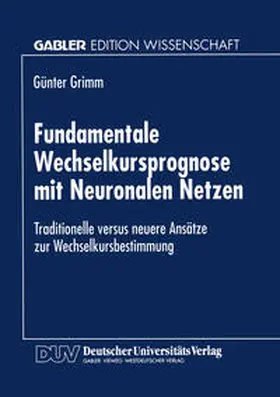 Fundamentale Wechselkursprognose mit Neuronalen Netzen | E-Book | sack.de