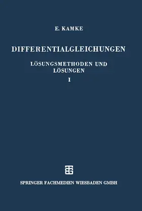  Differentialgleichungen Lösungsmethoden und Lösungen | Buch |  Sack Fachmedien