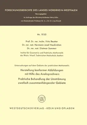 Reutter / Sommer / Neukirchen |  Untersuchungen auf dem Gebiete der praktischen Mathematik | Buch |  Sack Fachmedien
