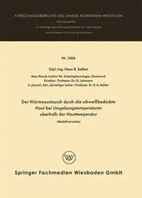 Seifert | Der Wärmeaustausch durch die schweißbedeckte Haut bei Umgebungstemperaturen oberhalb der Hauttemperatur | E-Book | sack.de