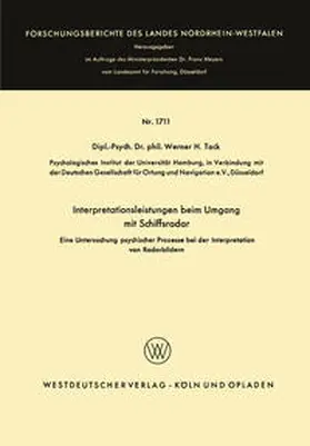 Tack |  Interpretationsleistungen beim Umgang mit Schiffsradar | eBook | Sack Fachmedien