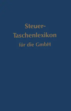 Brünig | Steuer-Taschenlexikon für die GmbH | E-Book | sack.de