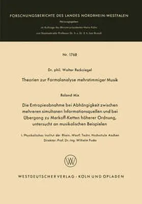 Reckziegel | Theorien zur Formalanalyse mehrstimmiger Musik | E-Book | sack.de