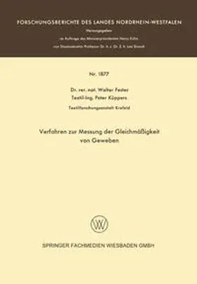 Fester |  Verfahren zur Messung der Gleichmäßigkeit von Geweben | eBook | Sack Fachmedien
