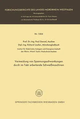 Denzel | Vermeidung von Spannungsschwankungen durch im Takt arbeitende Schweißmaschinen | E-Book | sack.de