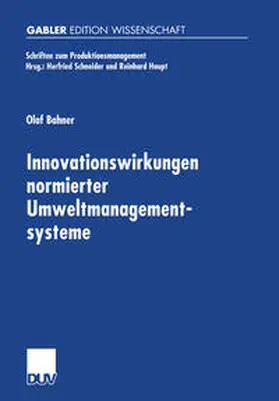 Bahner |  Innovationswirkungen normierter Umweltmanagementsysteme | eBook | Sack Fachmedien