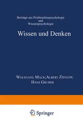Gruber / Mack / Ziegler |  Wissen und Denken | eBook | Sack Fachmedien