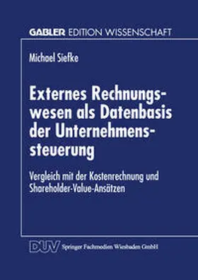  Externes Rechnungswesen als Datenbasis der Unternehmenssteuerung | eBook | Sack Fachmedien
