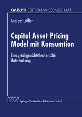 Capital Asset Pricing Model mit Konsumtion | E-Book | www2.sack.de